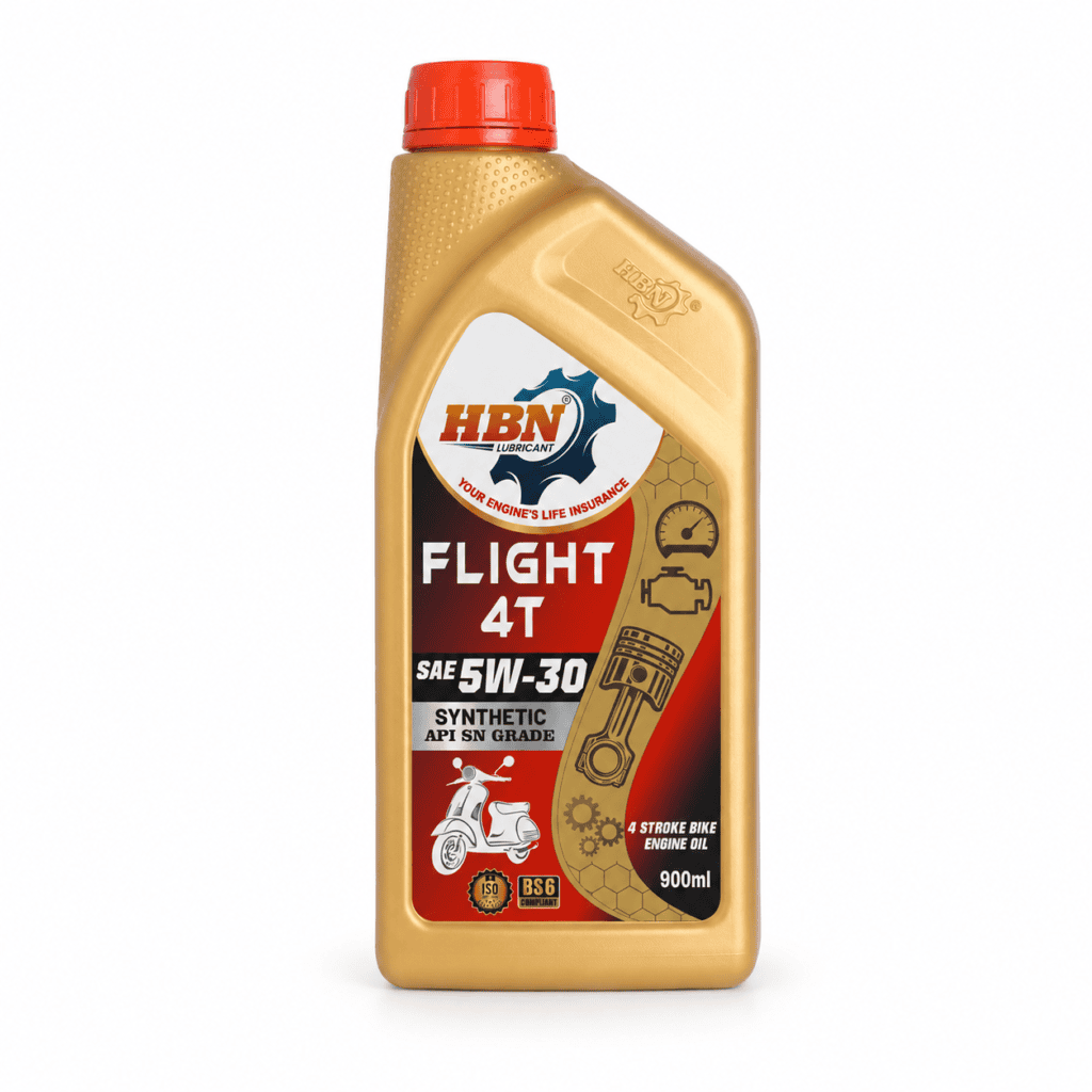 HBN Flight 4T 5W30 API-SN 900ml synthetic motorcycle engine oil for cold-start protection
