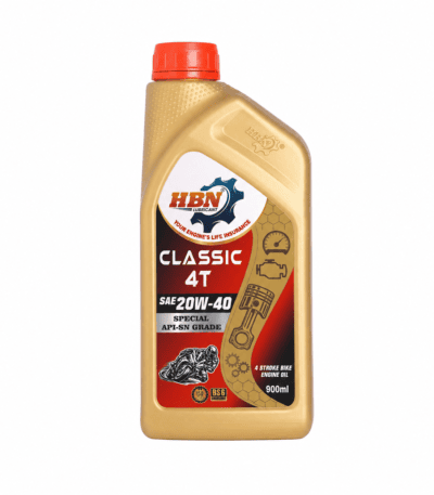 HBN Classic 4T 20W40 API-SN 900ml motorcycle engine oil for engine wear protection