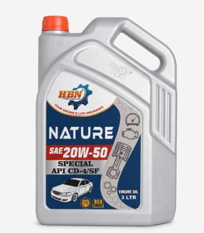 HBN Nature 20W50 Heavy Duty Engine Oil API CD-4/SF BS6 3L