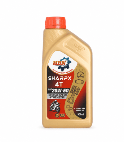 HBN Sharpx 4T 20W50 API-SN 900ml synthetic motorcycle engine oil for high-temperature protection