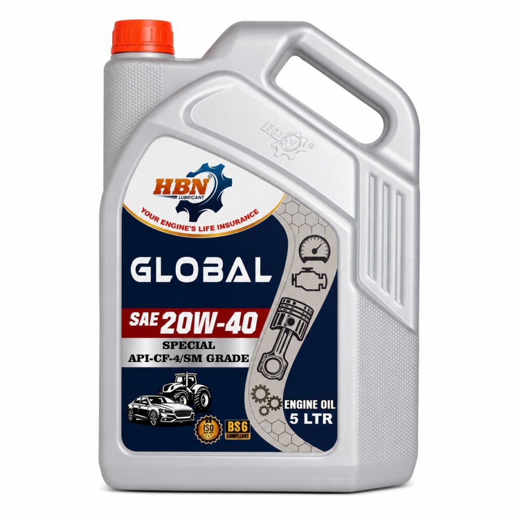 HBN Global 20W40 Multi-Grade Commercial Engine Oil API CF-4/SM BS6