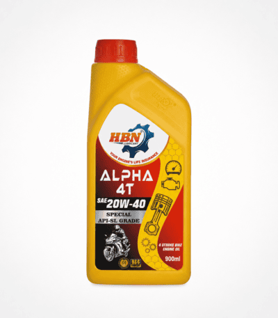 HBN Alpha 4T 20W40 API-SL 900ml motorcycle engine oil for 4-stroke bike protection