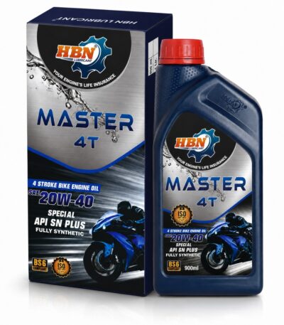 HBN Master 4T 20W40 API-SN Plus 900ml fully synthetic motorcycle engine oil