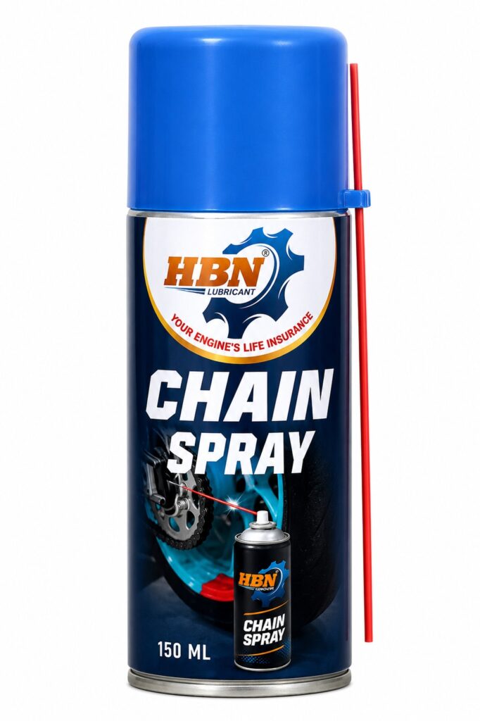 HBN Motorcycle Chain Spray Lubricant 150ml Aerosol Can