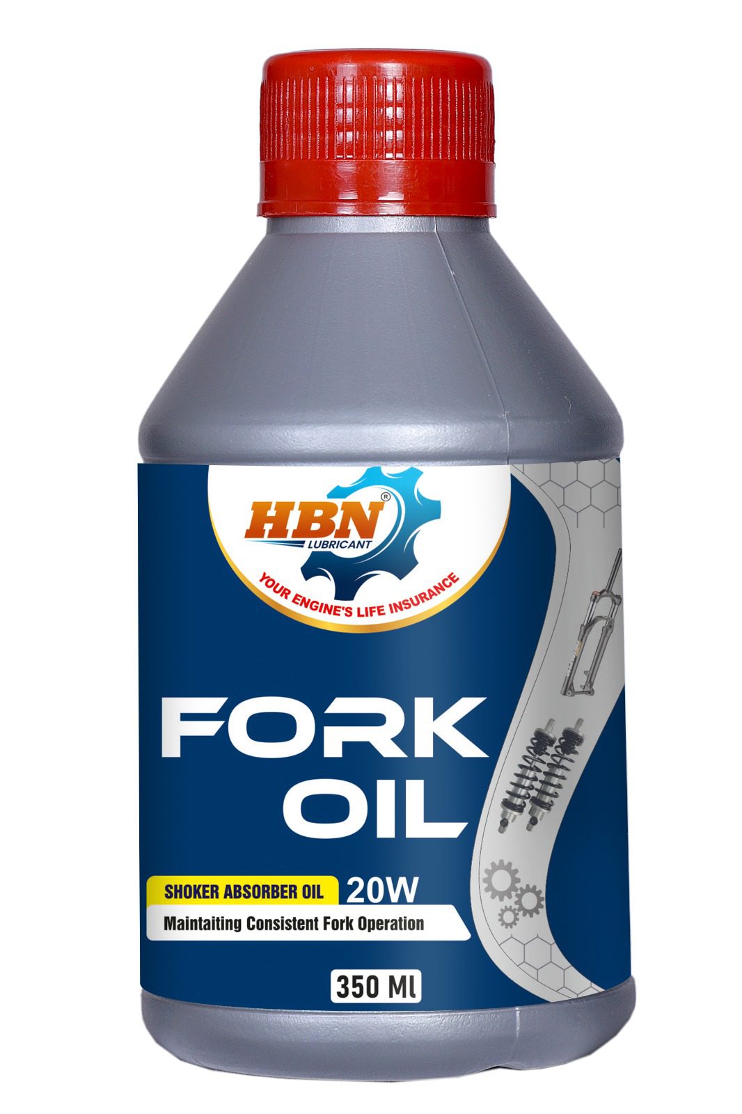 HBN Front Fork Oil Water White 350ML HBN Front Fork Oil Water White Suspension Fluid 350ML